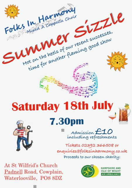 Summer Sizzlin' - our 2026 Concert!